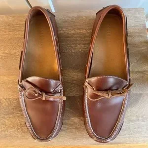 Cole Hana Driving Shoes 100% Leather (worn once) Cole Haan Grant Canoe Camp Driving Loafer in Papaya Brown  main image 4